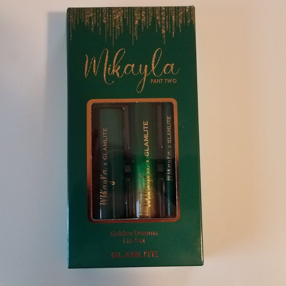 New Mikayla Glamlite Phat 2 Golden Dream Lip Set